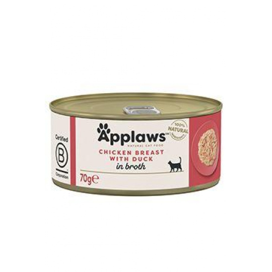 Applaws Cat konzerva Adult Broth kuř.prsa s kachnou70g