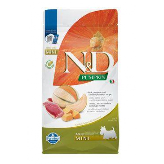N&D Pumpkin DOG Adult Mini Duck & Cantaloupe melon 2kg N&D Pumpkin DOG Adult Mini Duck & Cantaloupe melon 2kg
