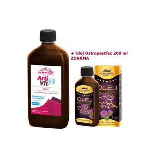 VITAR ArtiVit Sirup 500ml+ostrop.olej 200ml VITAR ArtiVit Sirup 500ml+ostrop.olej 200ml