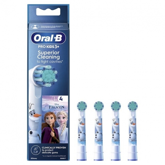 ORALB Hlavice zubního kartáčku EB10s-4 Frozen 4 ks. Bílá