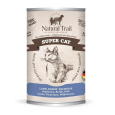 NATURAL TRAIL Super Cat Lamb, rabbit, wild boar - mokré krmivo pro kočky - 400g