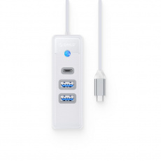 ORICO HUB USB-C, 2x USB-A (2x3.1), USB-C, 5 GBPS, PWC2U-C3-015-WH-EP