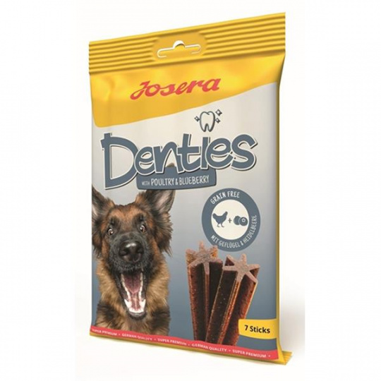 Josera maškrta Dog Denties with Poultry&Blueberry 180 g