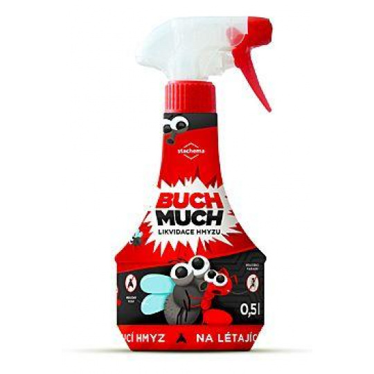 Repelentný Buch Much proti lietajúcemu hmyzu sprej 500ml