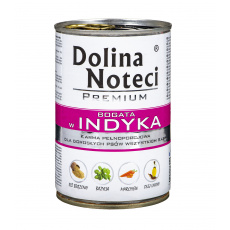 DOLINA NOTECI Premium Rich in turkey - Mokré krmivo pro psy - 400 g