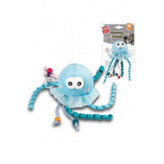 Hračka mačka GiGwi Shining Friends Medúza LED+catnip