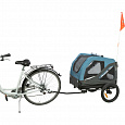 Vozík za bicykel, M: 81 x 102 x 102/145 cm, modrá/sivá