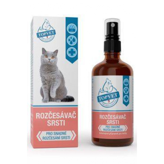 Rozčesávač srsti pre mačky TOPVET 100ml Rozčesávač srsti pre mačky TOPVET 100ml
