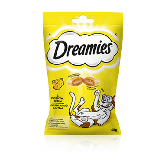 Dreamies 4008429037986 suché krmivo pro kočky 60 g Dospělý jedinec Sýr