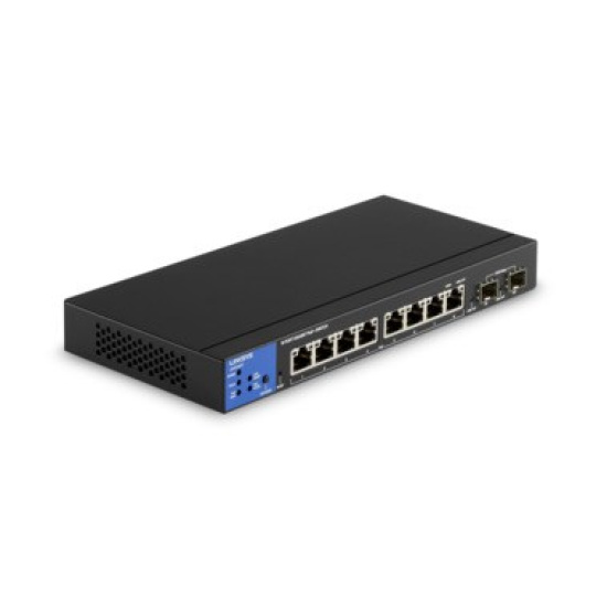 Linksys LGS310MPC Řízený L3 Gigabit Ethernet (10/100/1000) Podpora napájení po Ethernetu (PoE) Černá