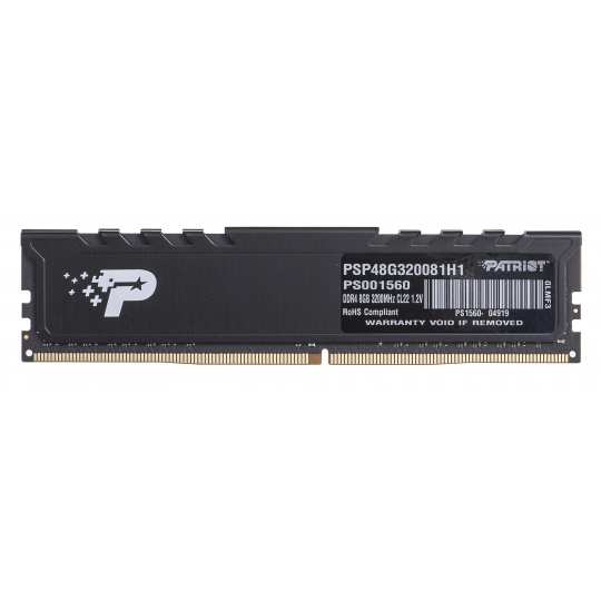 Patriot Memory Signature Premium PSP48G320081H1 paměťový modul 8 GB 1 x 8 GB DDR4 3200 MHz