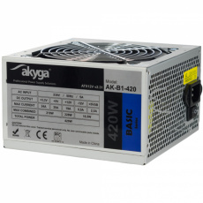 Akyga AK-B1-420 napájecí zdroj 420 W 20+4 pin ATX ATX Šedá