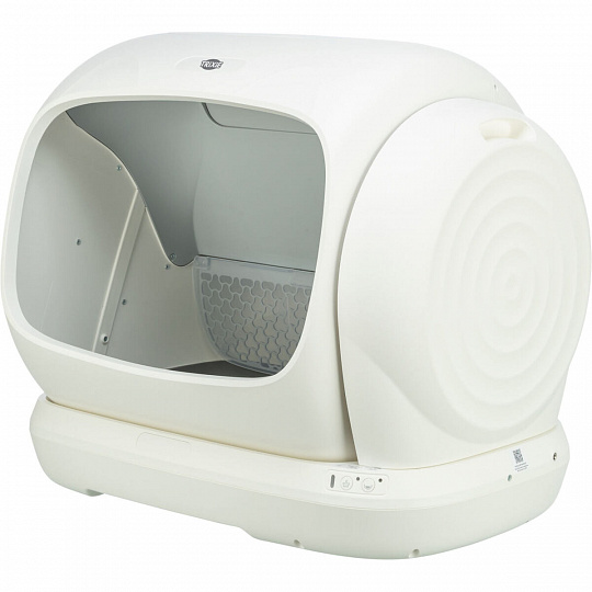 Automatická samočistiaca toaleta pre mačky, XL: 63 × 51 cm, biela Automatická samočistiaca toaleta pre mačky, XL: 63 × 51 cm, biela