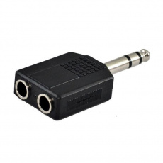 SSQ HA5 - adaptér, 2 x 6,3mm stereo jack konektor - 6,3mm stereo jack konektor