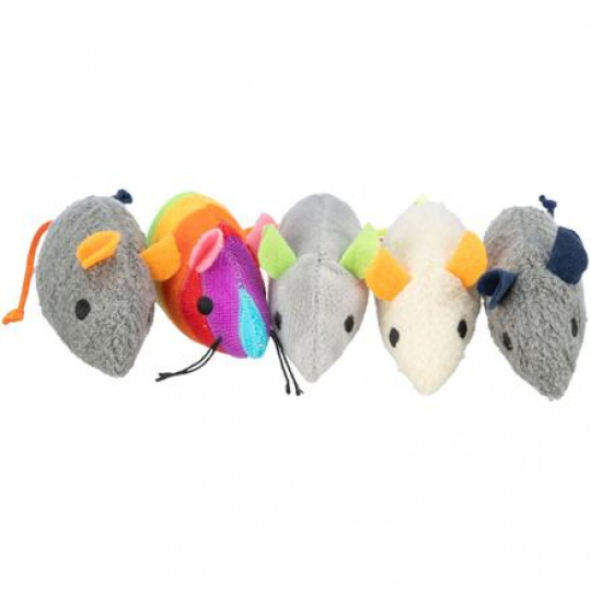 Myška plyšová s catnipom, 7 cm, rôzne farby Myška plyšová s catnipom, 7 cm, rôzne farby