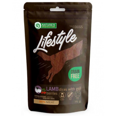 Pamlsok Natures P Lifestyle dog soft lamb dices with goji berries 75 g