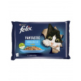 Nestlé FELIX Fantastic cat Multipack losos&platesa želé kapsička 4x85 g