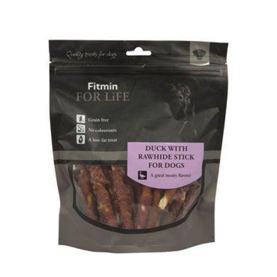 Pochúťka FFL dog treat Kačica na byvolej tyčinke 400g