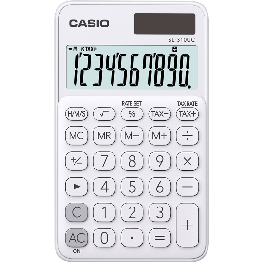 Casio SL-310UC-WE kalkulačka Kapsa Jednoduchá kalkulačka Bílá