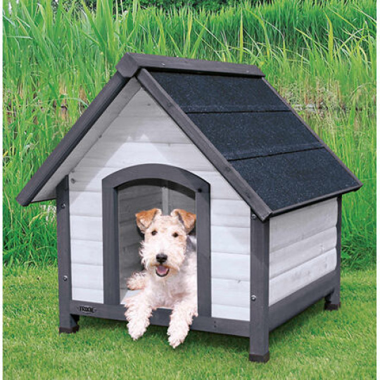 NATURA búda pre psa so sedlovou strechou, S-M: 71 x 77 x 76 cm, sivá NATURA búda pre psa so sedlovou strechou, S-M: 71 x 77 x 76 cm, sivá