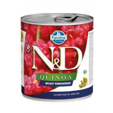 N&D DOG QUINOA Rek. Weight Mngmnt Lamb & Brocolli 285g N&D DOG QUINOA Rek. Weight Mngmnt Lamb & Brocolli 285g