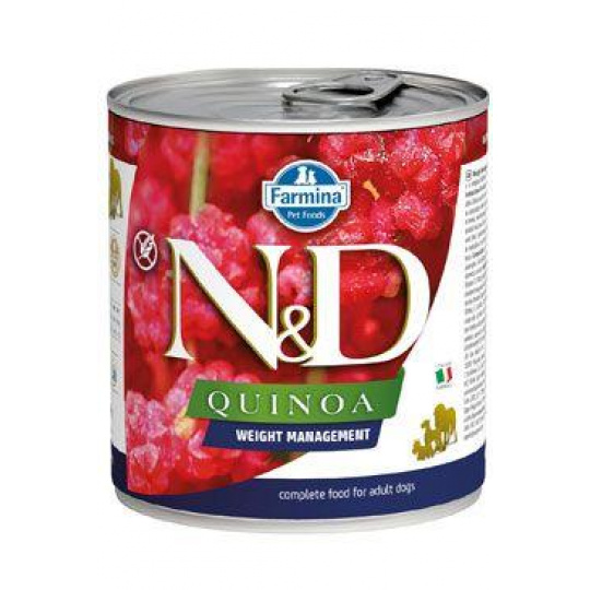 N&D DOG QUINOA Rek. Weight Mngmnt Lamb & Brocolli 285g