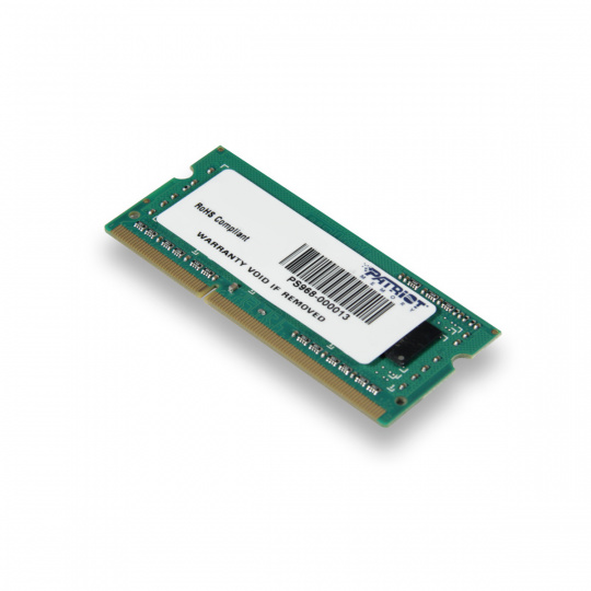 Patriot Memory 4GB DDR3-1600 paměťový modul 1 x 4 GB 1600 MHz