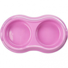 Plastová dvojmiska 2 x 0,2 l/ 11 cm Plastová dvojmiska 2 x 0,2 l/ 11 cm