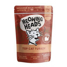 MEOWING HEADS Top Cat Turkey kapsička 100g MEOWING HEADS Top Cat Turkey kapsička 100g