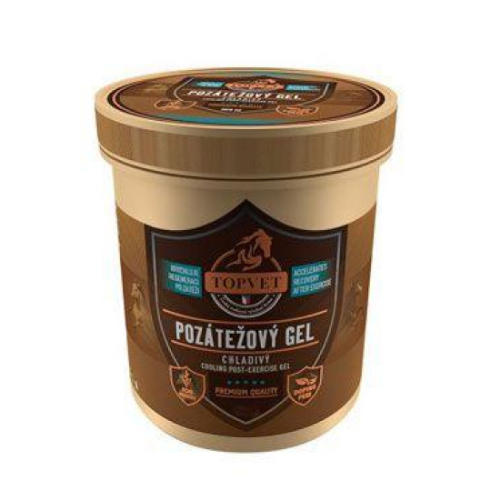 Pozáťažový gél chladivý pre kone TOPVET 500ml Pozáťažový gél chladivý pre kone TOPVET 500ml