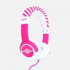 OTL Technologies Pokémon Pokéball Pink Kids Sluchátka Kabel Přes hlavu Hraní Růžová, Bílá