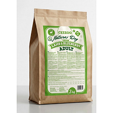 CEZZOO Natura Dog Fresh Lamb&Blueberry Adult GF 3kg CEZZOO Natura Dog Fresh Lamb&Blueberry Adult GF 3kg