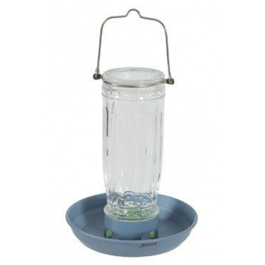 Krmítko vonkajšie GLASS sklo modrá Zolux