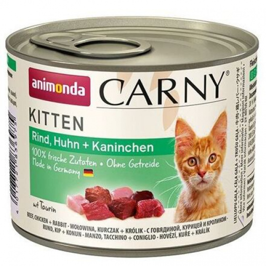 Animonda CARNY® cat Kitten hovädzie, kuracie mäso a králik bal. 12 x 200 g konzerva Animonda CARNY® cat Kitten hovädzie, kuracie mäso a králik bal. 12 x 200 g konzerva
