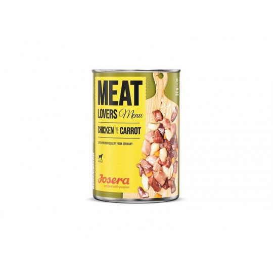 Josera konzerva Dog Meat Lovers Chicken with Carrot 400 g Josera konzerva Dog Meat Lovers Chicken with Carrot 400 g