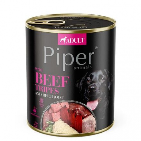 NEW PIPER s hovädzími žalúdkami a červenou repou, konzerva pre psy 800 g NEW PIPER s hovädzími žalúdkami a červenou repou, konzerva pre psy 800 g