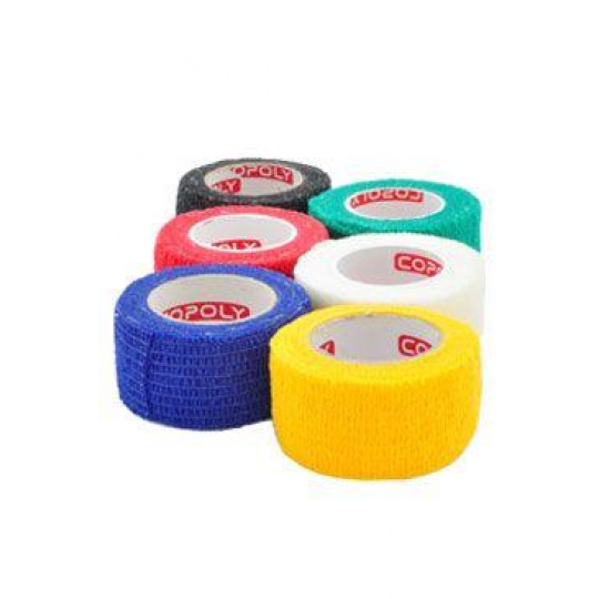 Elastická bandáž. CoPoly 2,5cm x 4,5m MIX 24ks Elastická bandáž. CoPoly 2,5cm x 4,5m MIX 24ks
