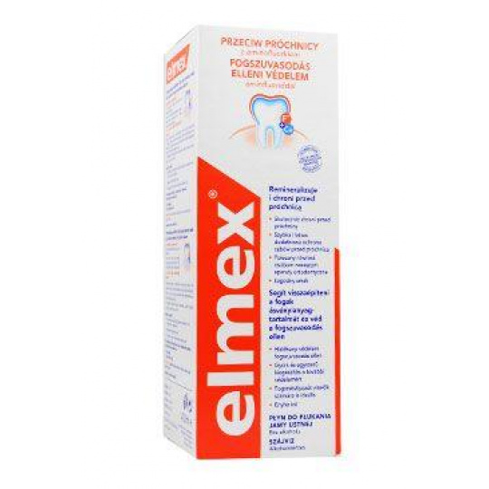 Voda ústna Elmex mineralizovaná červená 400ml Voda ústna Elmex mineralizovaná červená 400ml