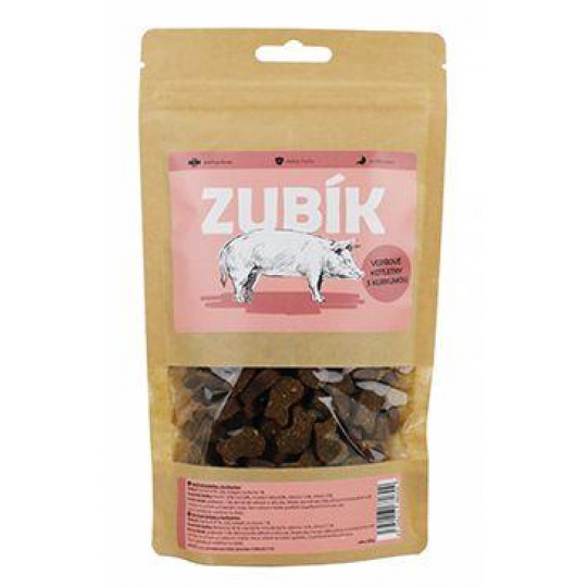 Pochúťka ZUBÍK Bravčové kotlety s kurkumou 200g Pochúťka ZUBÍK Bravčové kotlety s kurkumou 200g