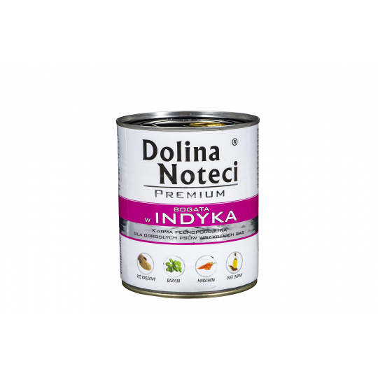 DOLINA NOTECI Premium Rich in turkey - Mokré krmivo pro psy - 800 g