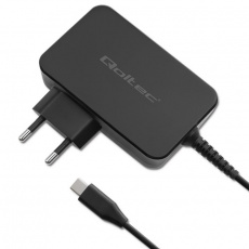 Qoltec 52388 Nabíječka GaN POWER PRO | 1xUSB-C | 100W | 5-20V | 3-5A | Černá