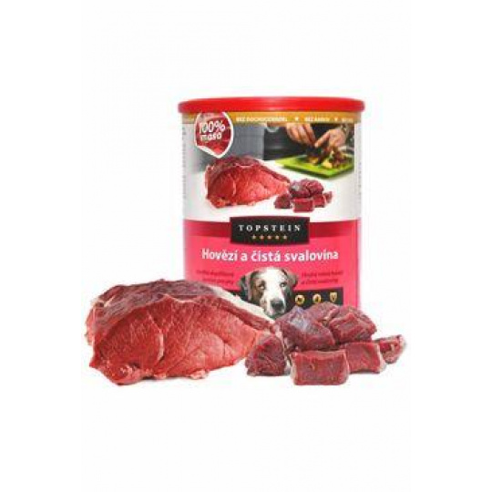 Topstein Hovädzie a svalovina v plechu 800g