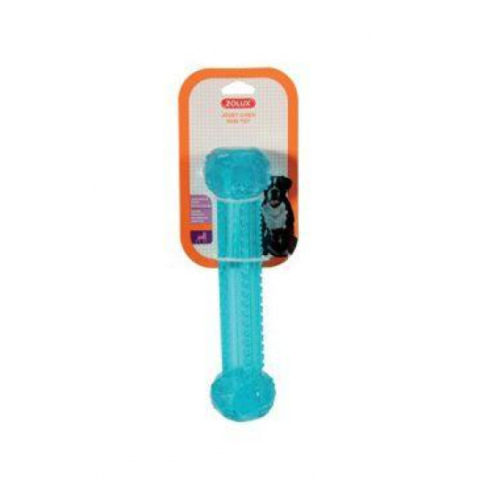 Hračka pes STICK TPR POP kosť 25cm tyrkys Zolux