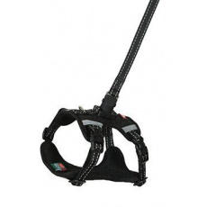 Postroj pes s vodítkom 2m CLIP&GO čierna XS Zolux