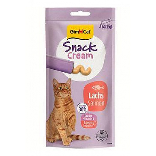 GimCat Snack Cream losos 6x15g GimCat Snack Cream losos 6x15g