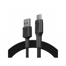 Green Cell KABGC20 USB kabel USB 2.0 1,2 m USB A Micro-USB B Černá