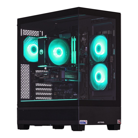 Actina 5901443383697 PC AMD Ryzen™ 5 7600 32 GB DDR5-SDRAM 1 TB SSD NVIDIA GeForce RTX 4070 Ti Super Midi Tower Černá