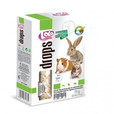LOLO dropsy mliečno-medové pre hlodavce 75 g LOLO dropsy mliečno-medové pre hlodavce 75 g