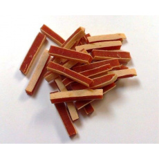 Pamlsek Salač Sendvič kura a treska mini 2 cm, 100 g Pamlsek Salač Sendvič kura a treska mini 2 cm, 100 g