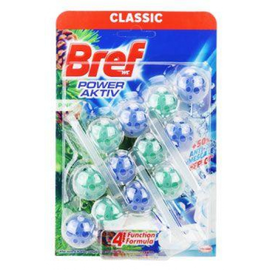 WC blok Bref Power Aktiv Pine guličky 3x50g WC blok Bref Power Aktiv Pine guličky 3x50g